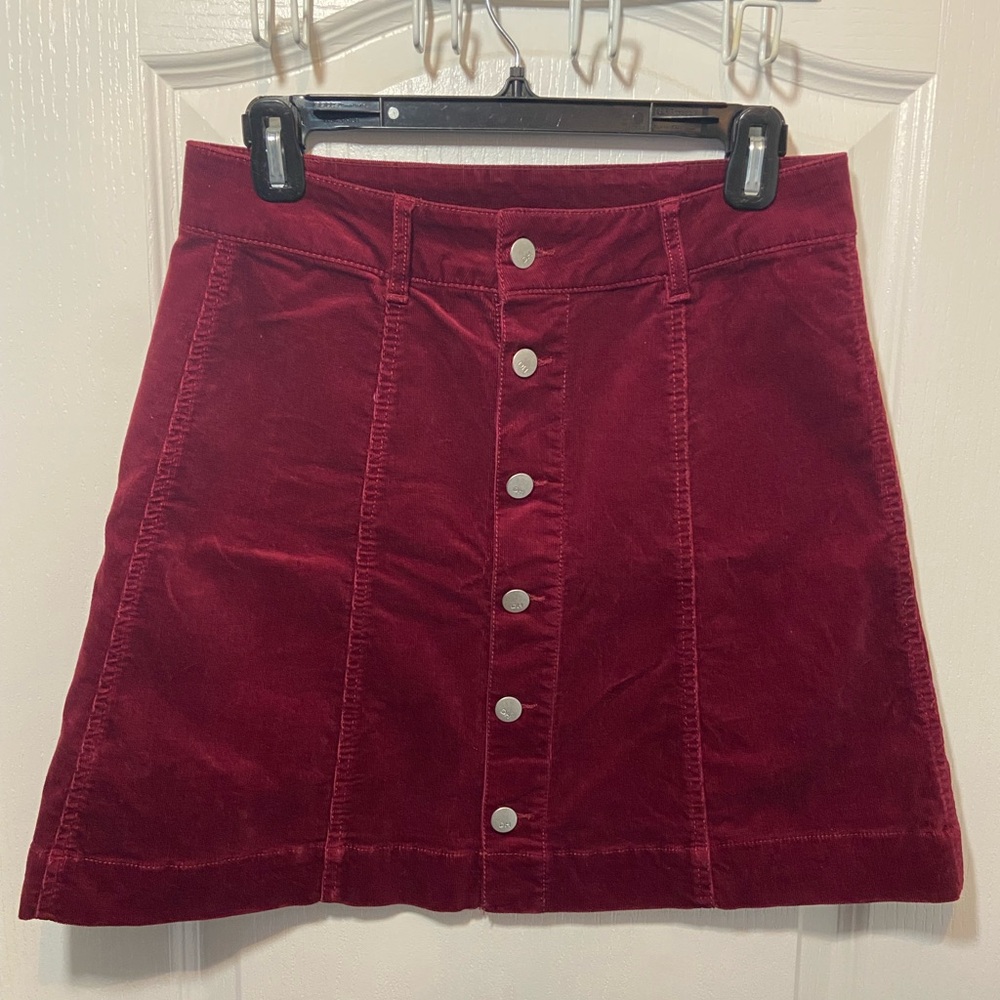 Denver Hayes Women’s Red Corduroy Skirt